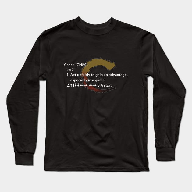 Contra definition (white text) Long Sleeve T-Shirt by Kaztiel